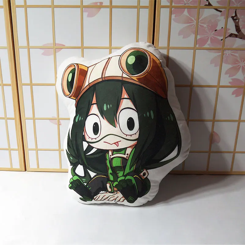 My Hero Academy Подушка Игрушка Аниме izku Bakugou Todoroki OCHACO Tsuyu короткая плюшевая кукла Двусторонняя Наволочка 50 см