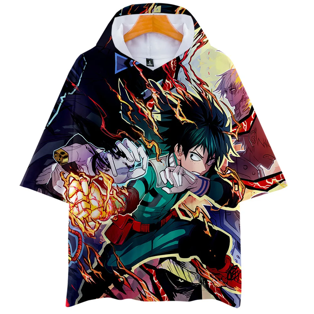 4XL 3d печать модные мужские и женские футболки с коротким рукавом капюшоном мой