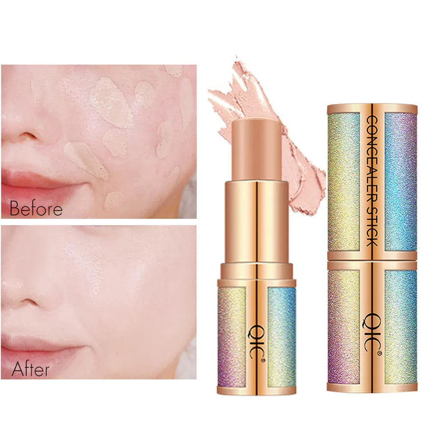 1PC Facial Concealer Stick Prime Paste Foundation Long Lasting Brighten Coverage Shade Makeup Hide Blemish | Красота и здоровье