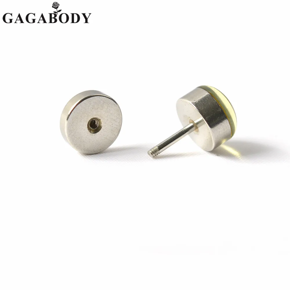 Рождество 2 шт. Нержавеющая сталь акриловые Леопардовый штангой уха Вилки