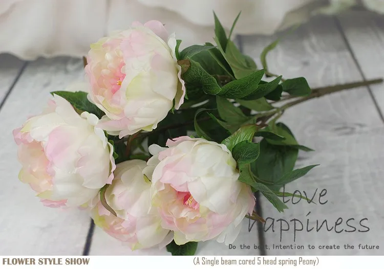 Высококачественные шелковые цветы в Европейском стиле 1 букет искусственные на