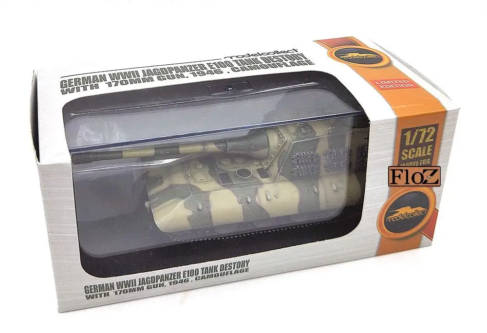 WWII Panzer Германия E100 супер-тяжелый танк 1/72 Готовая модель |