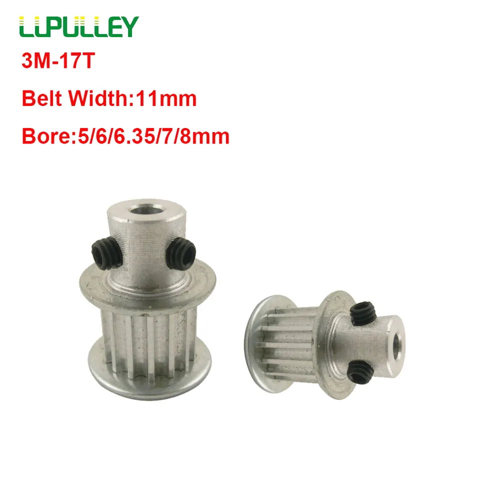 Шкив ГРМ LUPULLEY 3M 17T Ширина ремня 11 мм 5/1/6/6/7/8/10 отверстие алюминиевый шкив 4 шт. |