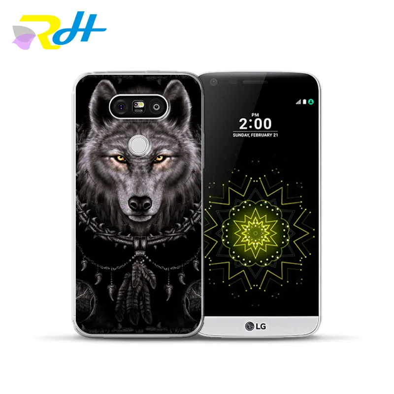 Чехол для LG G4 G5 G6 мягкий чехол с волком Q6 Q8 тонкий K4 K7 K8 K10 2017 X Power 2 телефона экраном