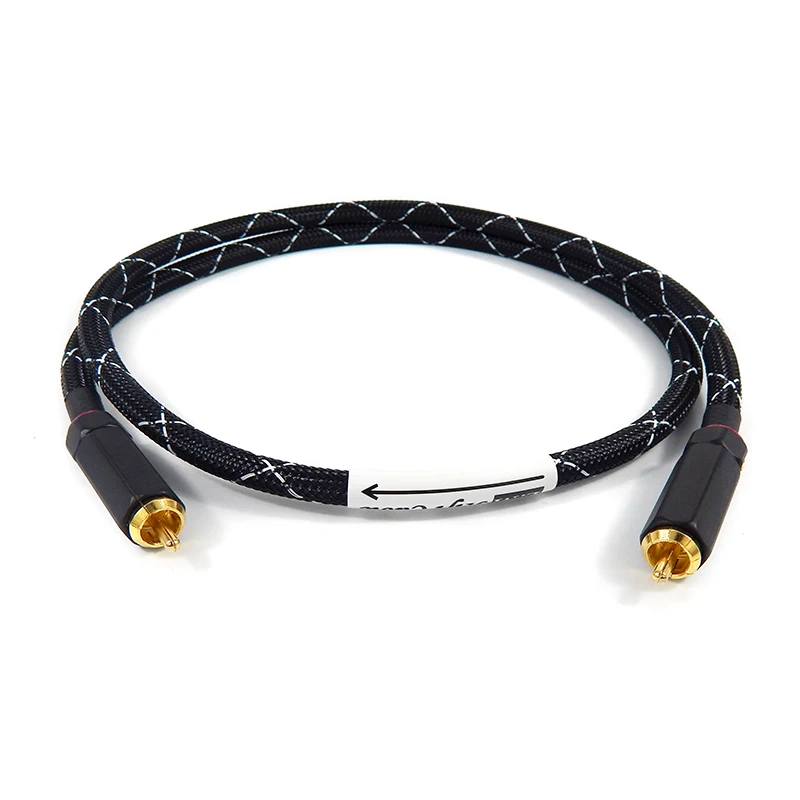 HIFI RCA 75ohm цифровой коаксиальный кабель Для amplifer ЦАП Декодер 18AWG чисто медного