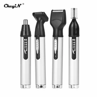 4 in 1 rechargeable nose ear hair trimmer for men electric face eyebrow neck hair removal shaver razor safty shaving machine 53