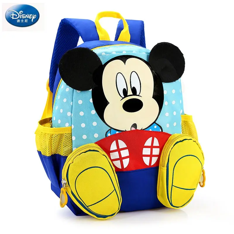 Детский рюкзак Disney милый школьный ранец с героями мультфильмов Минни Микки Маус