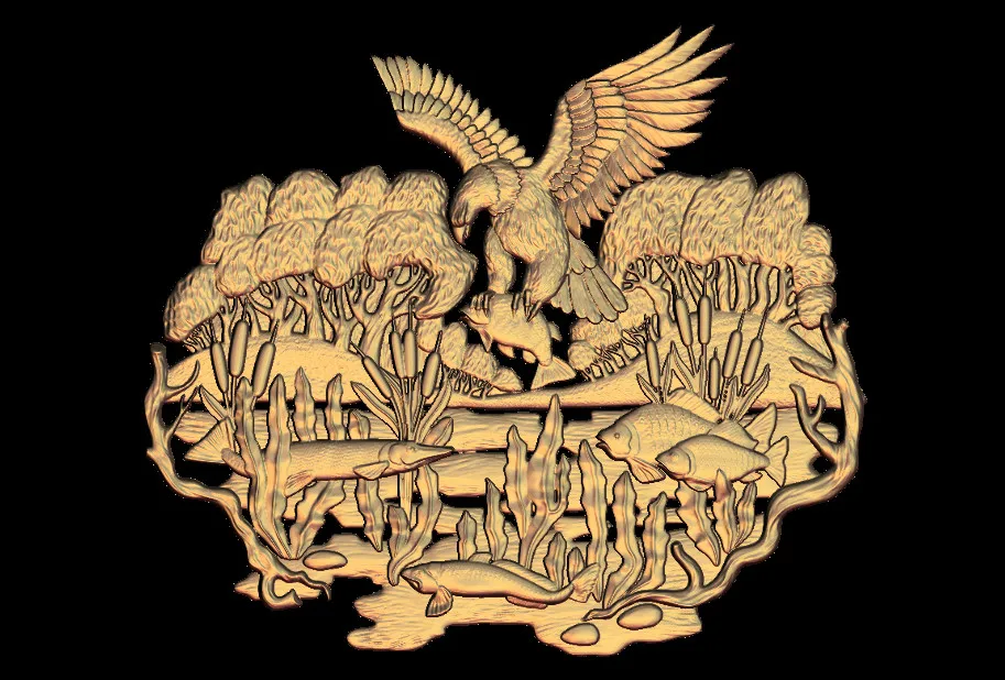 Станок с ЧПУ Eagle рельефная модель формат STL 3D artcam type 3 гравировка M188|engraving 3d|engraver