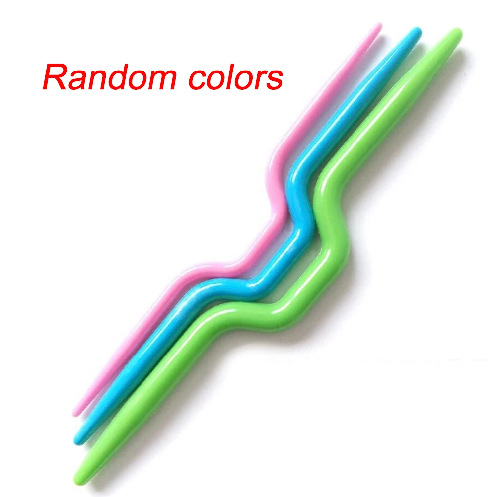 Пластиковая стежка изогнутая игла инструменты для плетения держатели кабеля