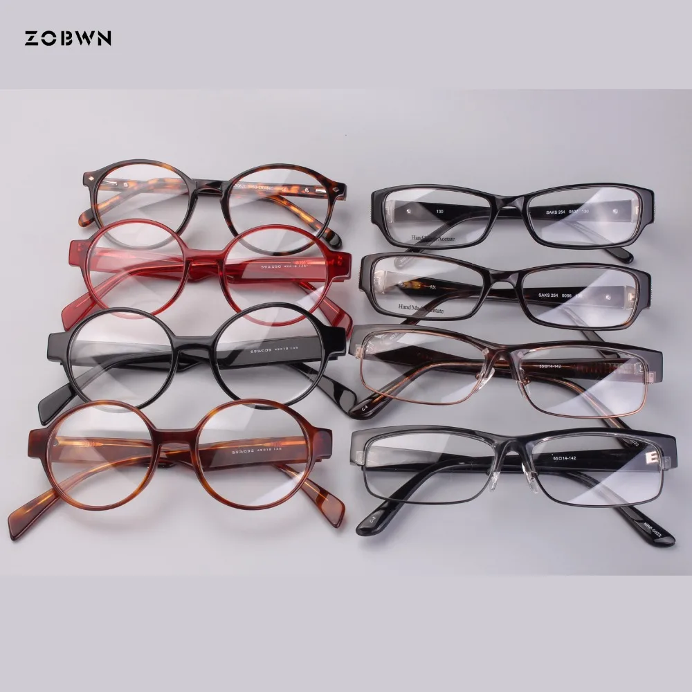 Мужские винтажные очки Mix круглые в рамке для деловых мужчин Lunette hommes женская мода