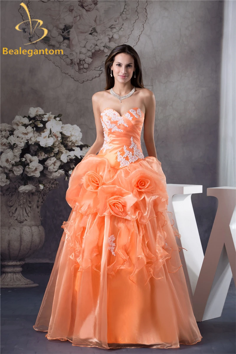 

Bealegantom 2019 Sweetheart Ball Gown Quinceanera Dresses Beaded Appliques Sweet 16 Dresses Vestidos De 15 Anos QA1056