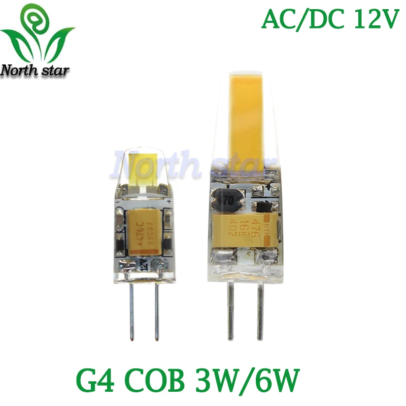 Светодиодный G4 G9 лампочка AC/DC 12 В 220 3 Вт 6 9 COB 0705 1505 2505 SMD светодиодный светильник