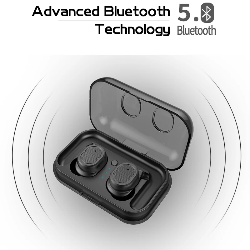 McGeSin Bluetooth Беспроводные наушники с сенсорным управлением наушники TWS Hi-Fi стерео звук гарнитура с зарядным устройством для телефона с микрофоном