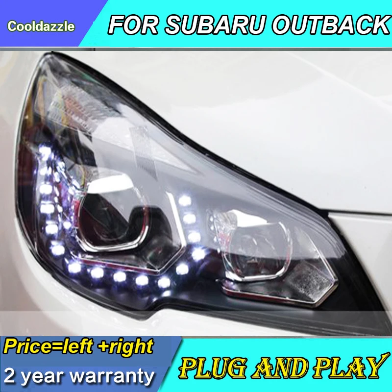 Для SUBARU OUTBACK LEGACY светодиодный фар головного лампы 2010 2011 2012 2013 год с Габаритные