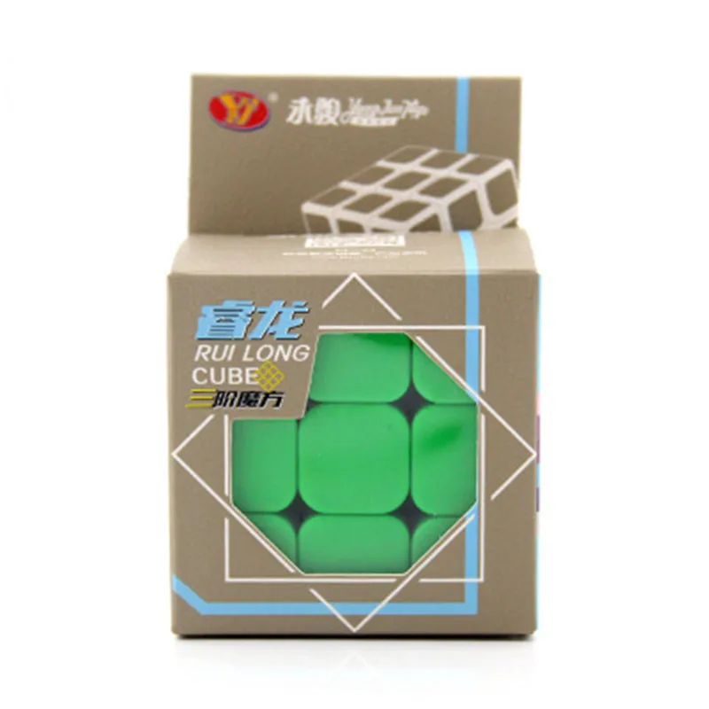 1 шт New Ен июня YJ RuiLong 3x3x3 разноцветный волшебный куб Stickerless головоломка на скорость