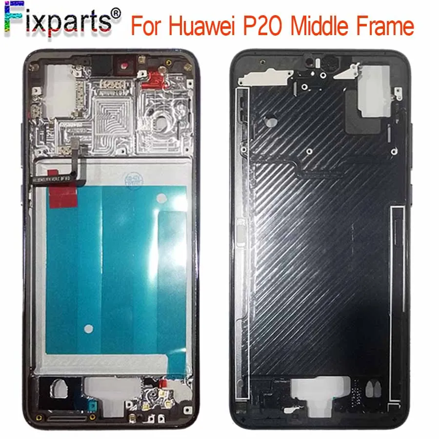 5 8 для Huawei P20 передняя рамка передний корпус Запчасти замены + средняя P20|Корпусы и