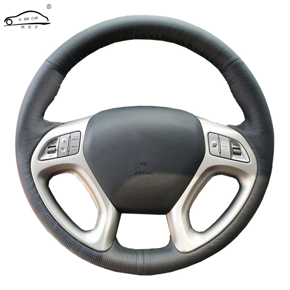 Чехол рулевого колеса автомобиля из натуральной кожи для hyundai ix35 Tucson 2 2011-/Специализированная оплетка руля
