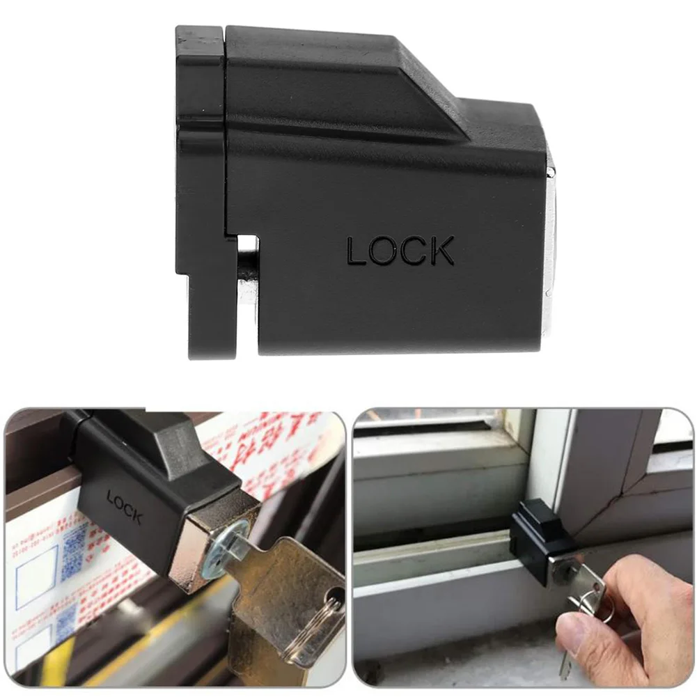 Child Home Hardware Black With 2 Keys Anti Slip Door Restrictor Lock Aluminum Alloy Protection Practical Security Durable | Обустройство