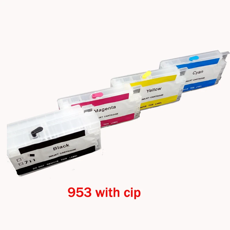 Vilaxh 953 953XL пустой перезаправляемый картридж для hp 953 953xl Officejet Pro8715 8720 8725 8730 8735 8740 с чипом
