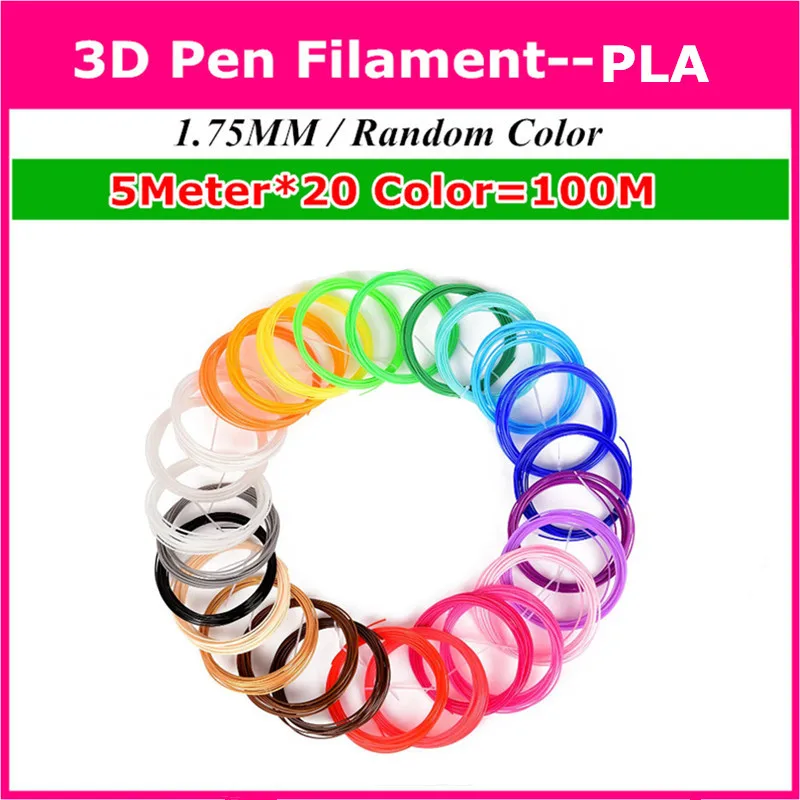 Top Quality Multicolor High Temperature Random Color 1.75MM PLA ABS Filament Material for 3D Printing Pen | Компьютеры и офис