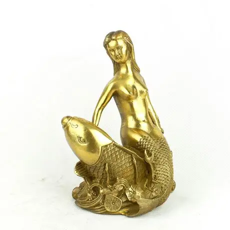 Большая Медная Русалка только напоминание персик Ван свадебные украшения | Дом и