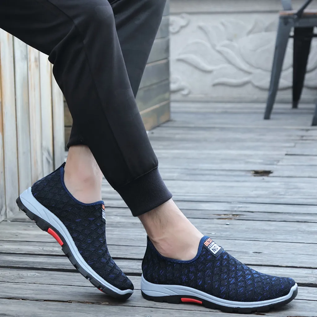 Men sunmer Casual shoes Men's Lightweight Breathable Fashion Leisure Shoes Running Sport Casual Shoes Sneakers#G3