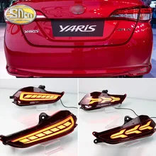 Светодиодный отражатель заднего бампера для Toyota Yaris 2017 2018 задний