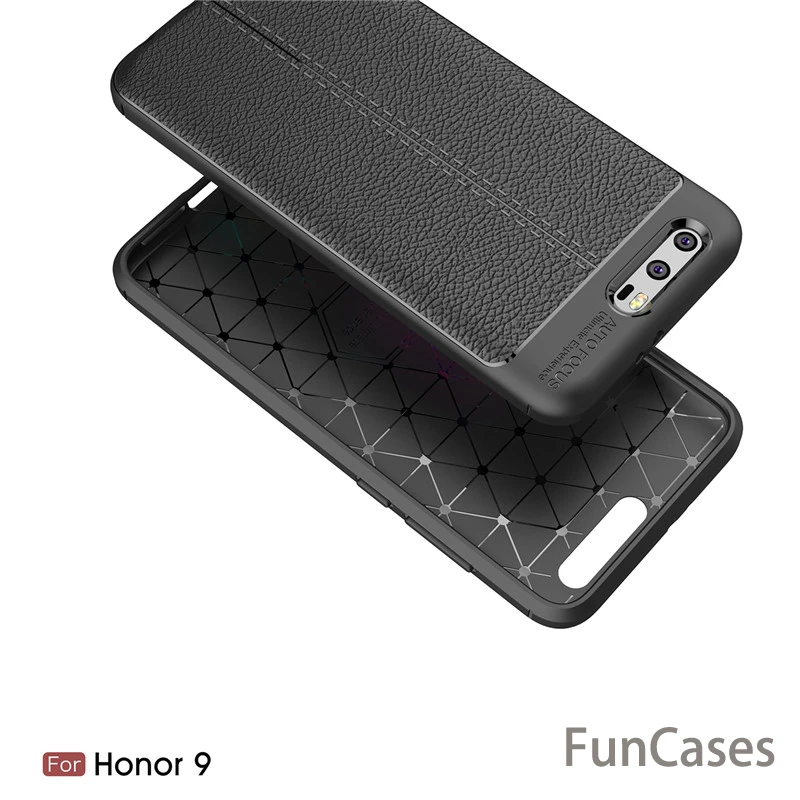 Чехол для Honor 9 зернистый не оставляет отпечатков пальцев роскошный чехол из ТПУ и