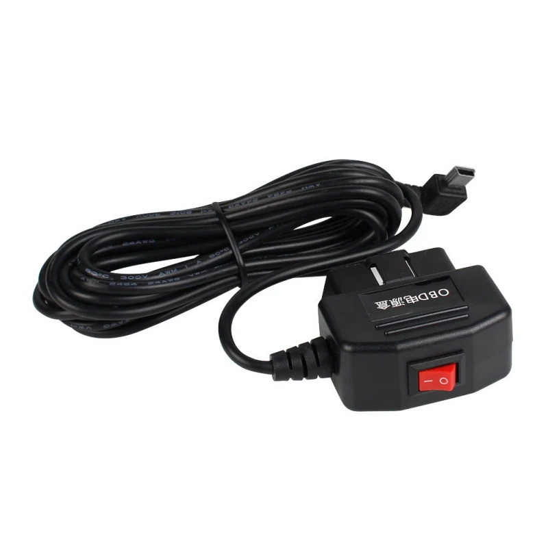 Новый Универсальный Obd диктофон для вождения 12 В до 5 3 м USB кабель блок питания