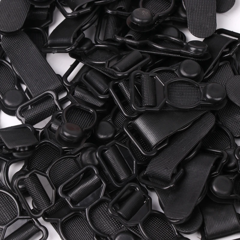 50 шт. пластик черный корсет ноги подвязки ремень клип крючки Чулочные изделия Чулки ручки