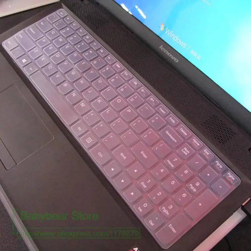 transparent Силиконовый чехол для lenovo Z510 570 B590 Z50 Z501 Y50 V2000 V4000 Flex2 G50-80 Y50P-70 Y700 15 дюймов - Цвет: transparent