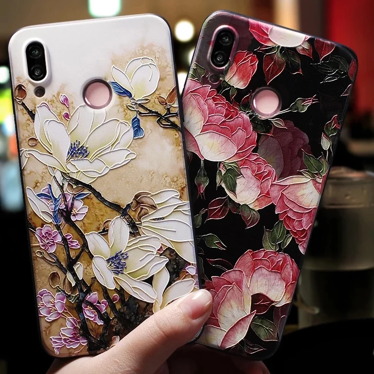 Черный чехол с розами для huawei mate 20 Lite mate 10 Lite Pro Чехол для huawei P30 P20 Lite Pro P20lite Honor 8X 7C чехол-накладка