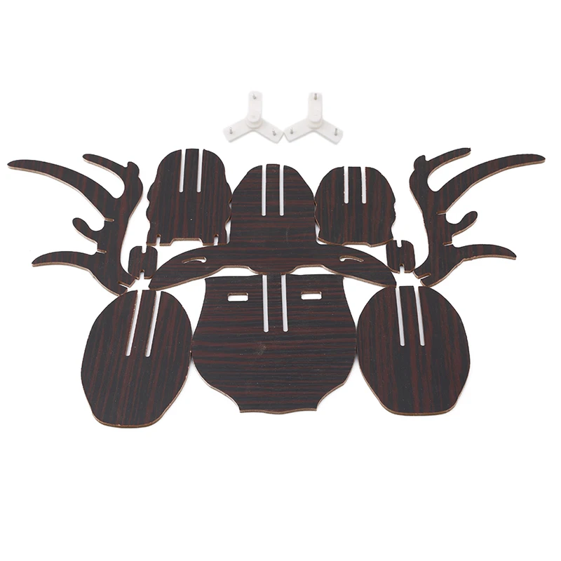 3D Puzzle Wooden DIY Creative Model Wall Hanging Deer Head Elk Wood Gift Craft Home Decoration Animal Wildlife