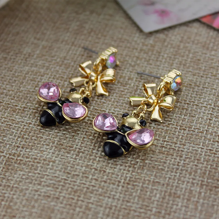 Женские серьги в виде черной пчелы XQ с бесплатной доставкой BJ ювелирные изделия