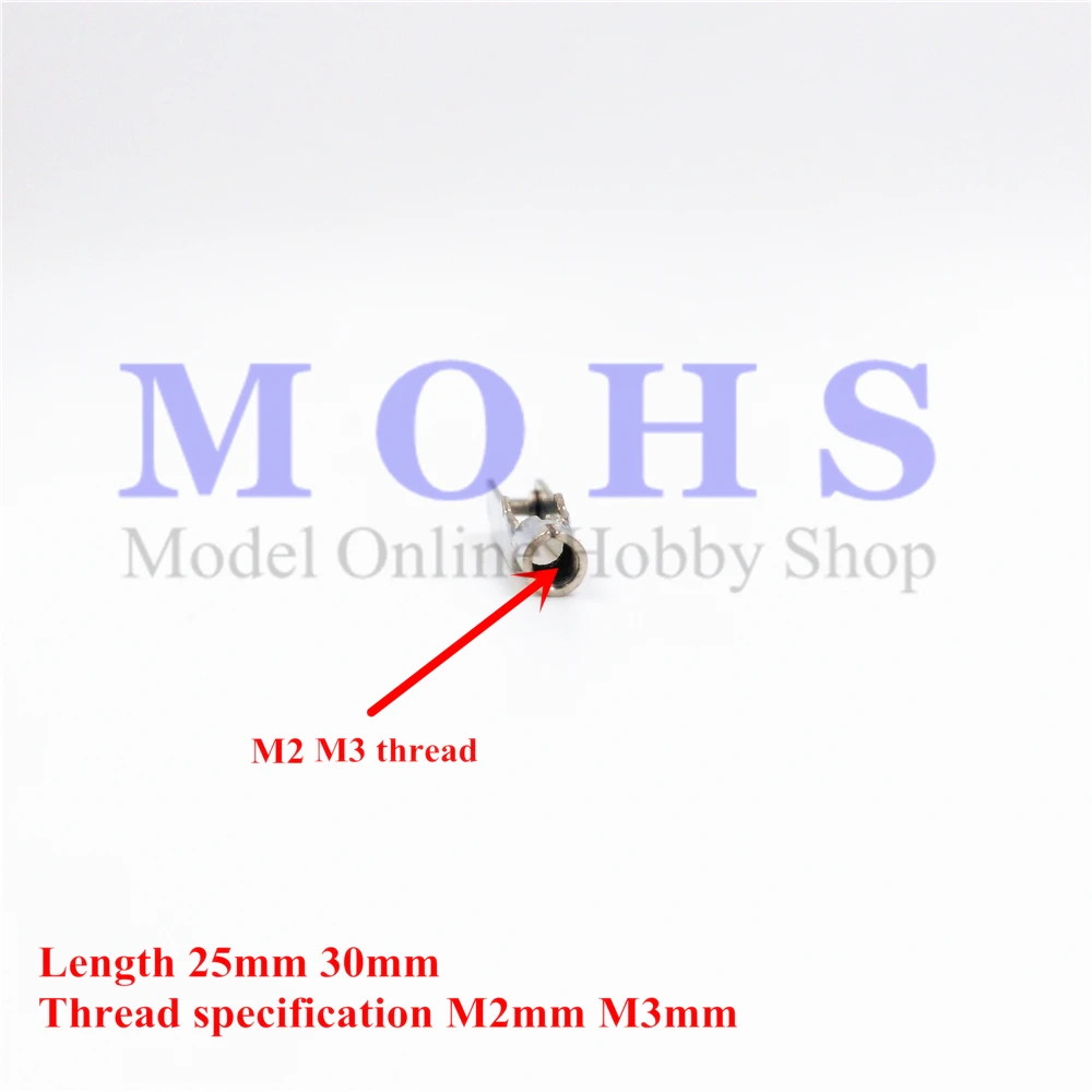 10pcs/lot quick link metal clevis M2mm M3mm threaded M2xL25mm M3x30mm rc aircraft airplanes control | Игрушки и хобби