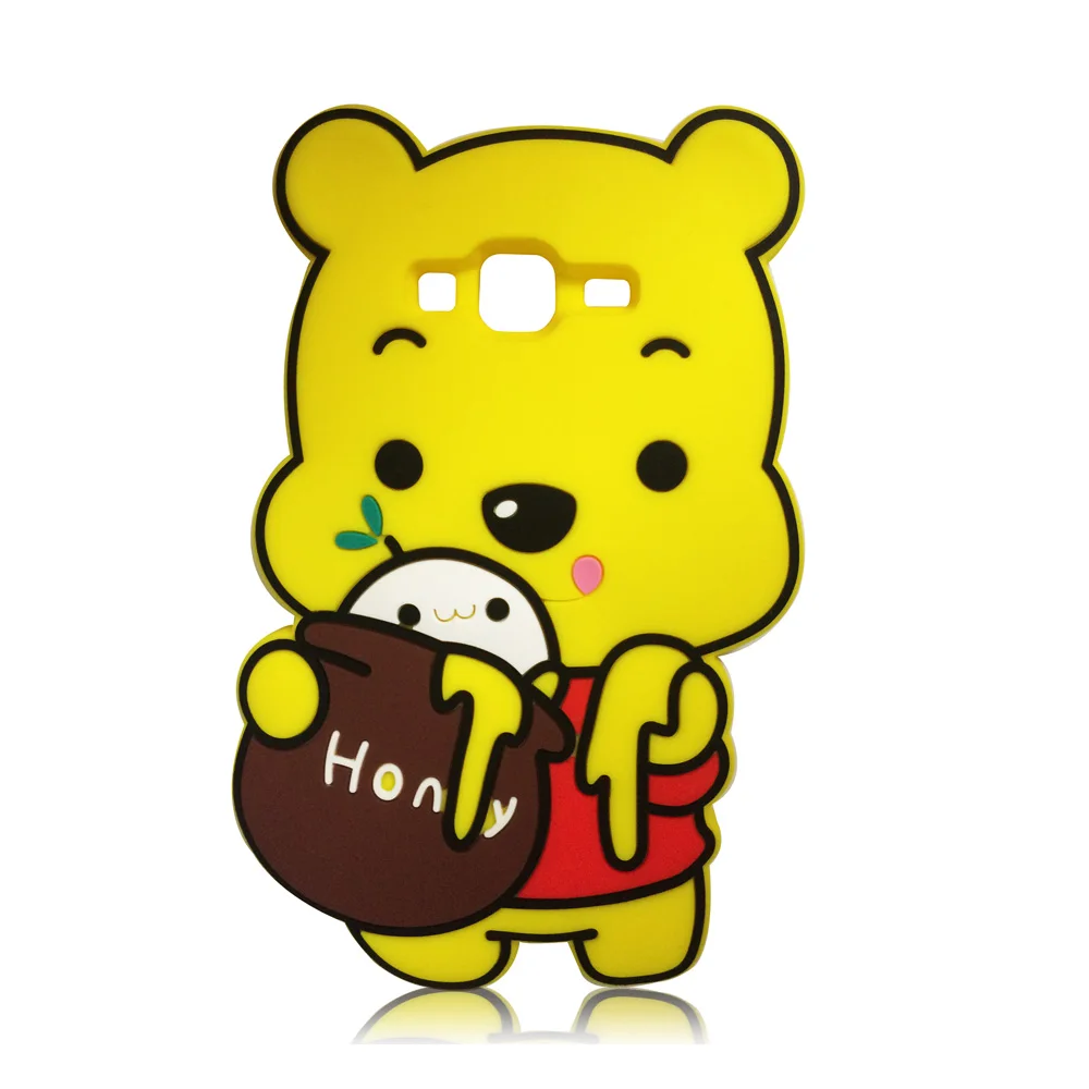 Honey Bear Чехол с 3D рисунком для samsung Galaxy J2 Prime G532 G532F Grand Prime Plus G530+ чехол для телефона с изображением кошки лошади кролика - Цвет: Honey Bear