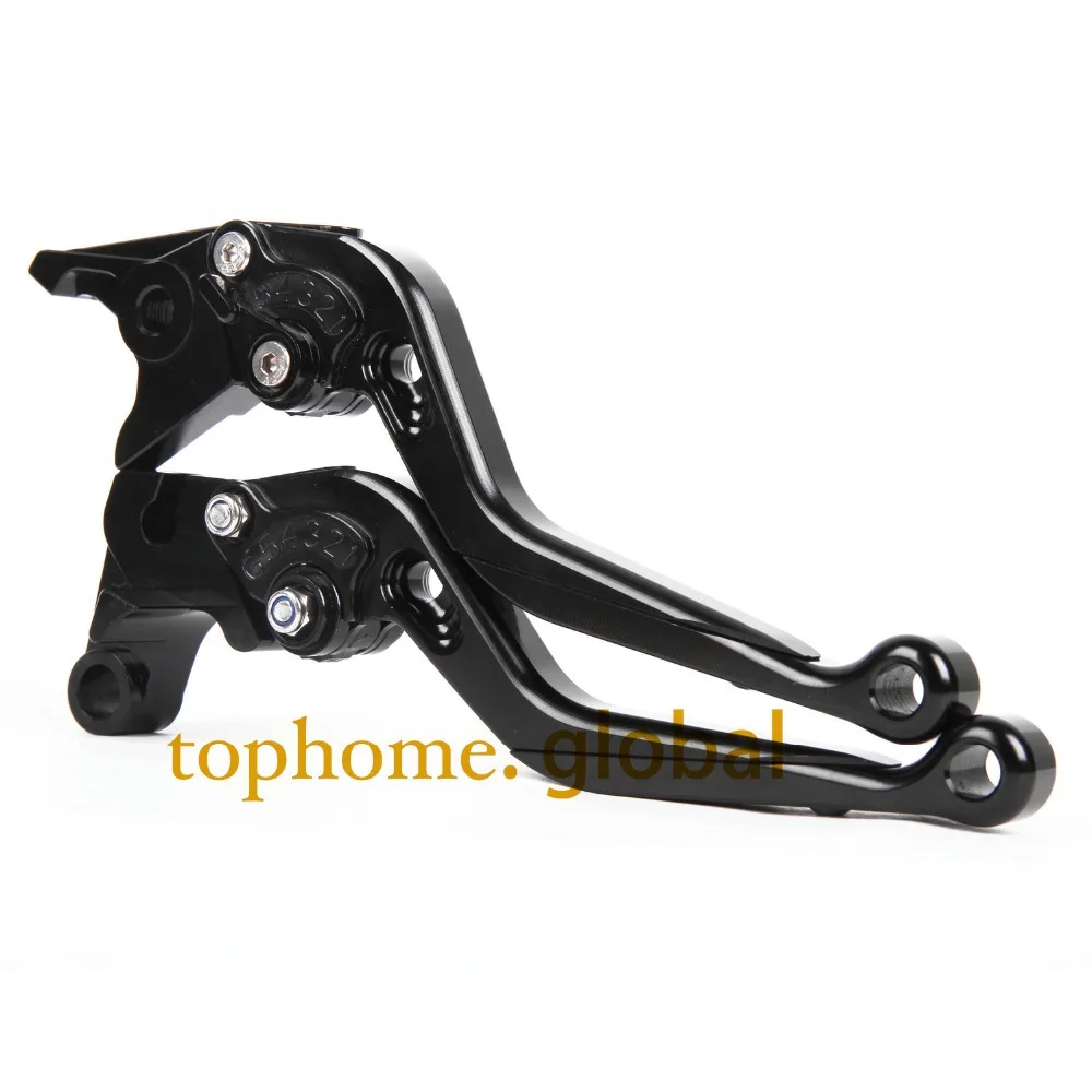 Черные аксессуары для мотоциклов складные и выдвижные рычаги тормозной муфты с