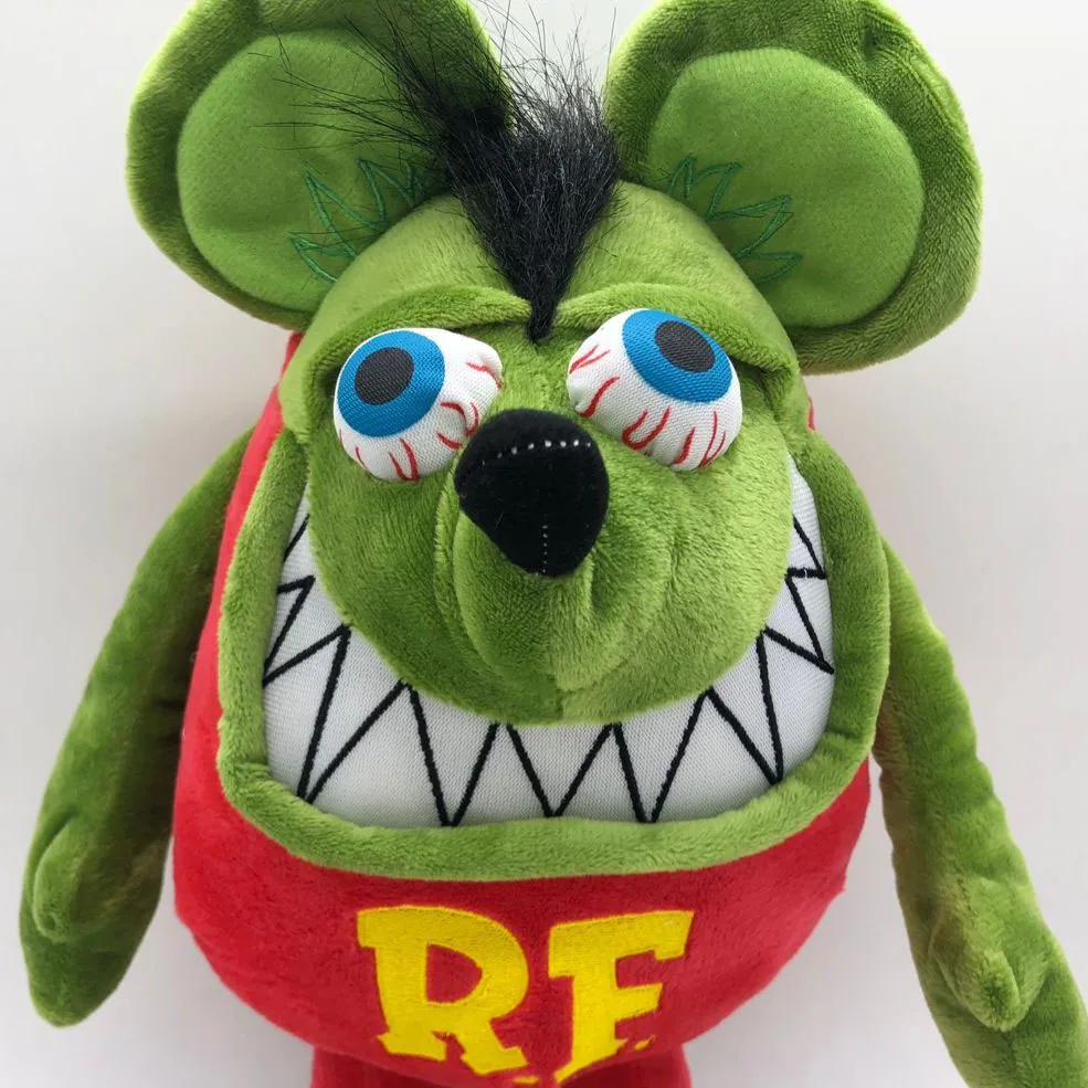 30cm Anime Cartoon Tales of The RAT FINK 12Inches GREEN ED BIG DADDY PLUSH RF Plushies DOLL Mouse Fink Plush Toys | Игрушки и хобби