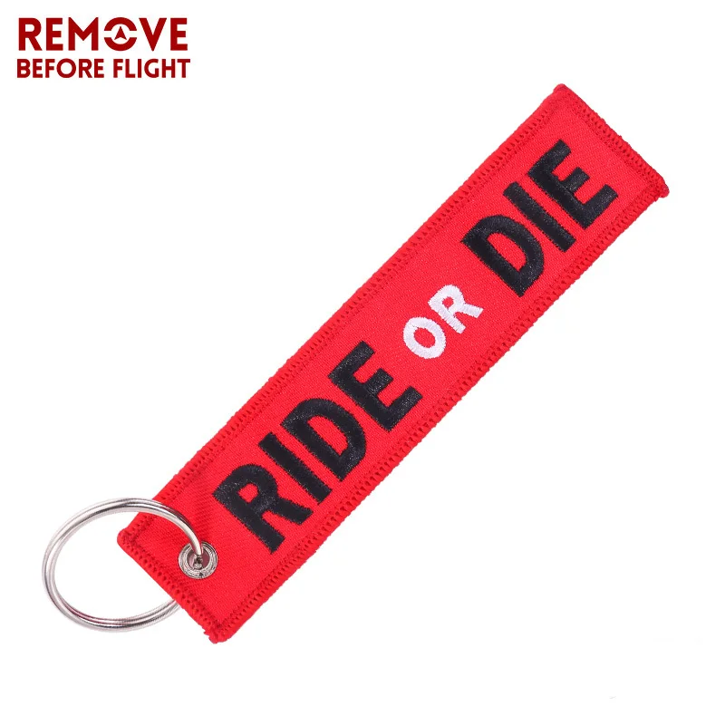 Брелок для мотоцикла модные крутые брелки RIDE OR DIE брелок ювелирный вышитый