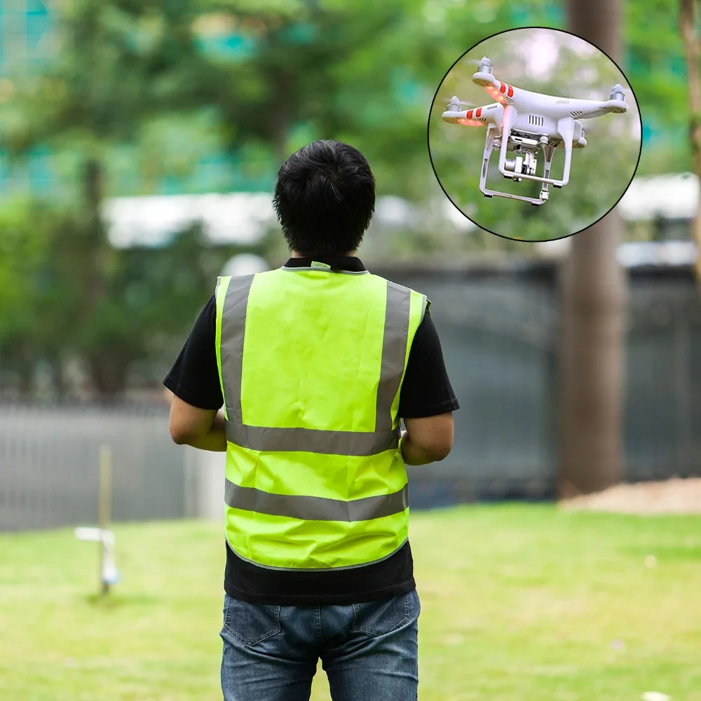 Светоотражающий жилет для дрона DJI защитный с застежкой молнией спереди