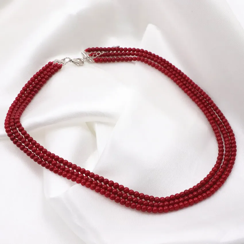 Элегантные Искусственные Коралловые бусы ожерелье серьги набор украшений для