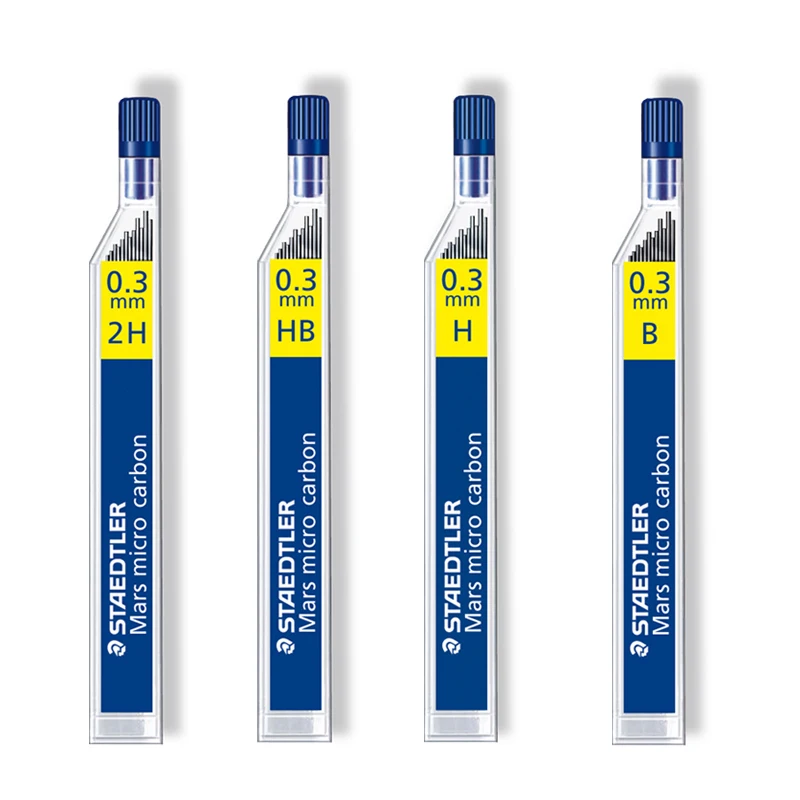 Оригинальные Staedtler Mars Micro Carbon 250 механический карандаш свинец 0 3 мм 4 трубы/лот