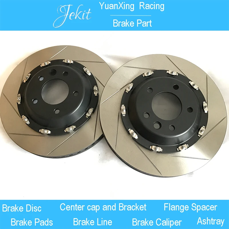 

Jekit Brake disc with center caps 380*34mm rotors size for bmw e34 front for Brembo AMG brake system