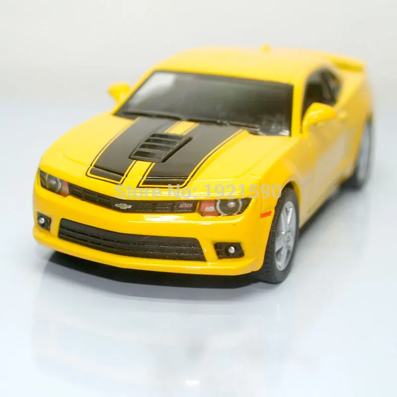 YJ 1/38 масштабные автомобильные игрушки Chevrolet Camaro литая металлическая модель автомобиля для коллекции/подарка/детей/украшения