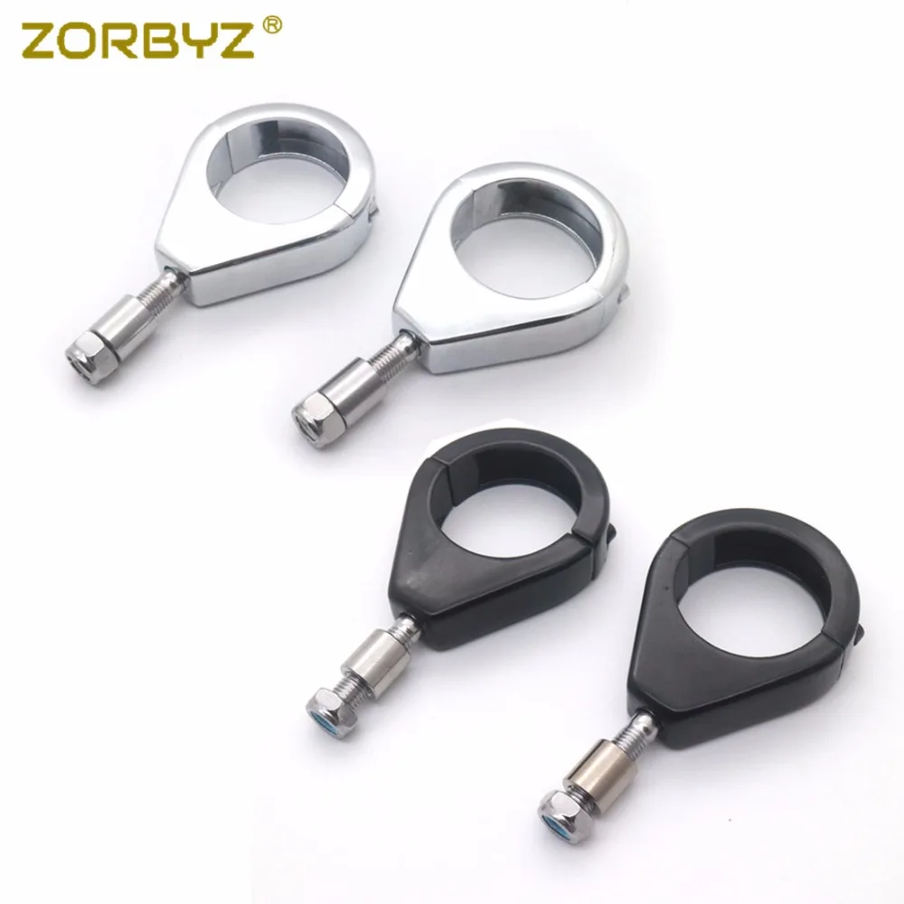 ZORBYZ мотоциклетный поворотный рандомный 39 мм черный/хромированный металлический