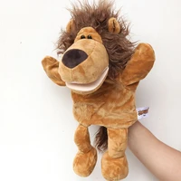 30cm cartoon animal hand puppet lion infant finger plush toy child parent child storytelling props for baby gifts