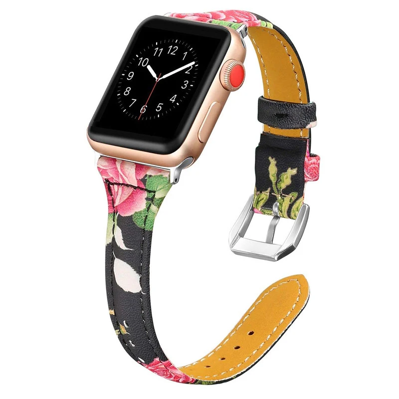 Для Apple watch band 42 мм 38 40 44 кожаный ремешок для часов спортивный series 5 4 3 2 1 браслет |