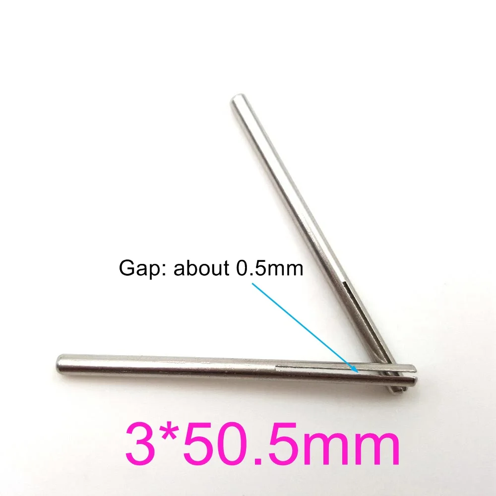 

2PC 3X50.5mm Metal clamp rod Transmission shaft Grinding clamp rod