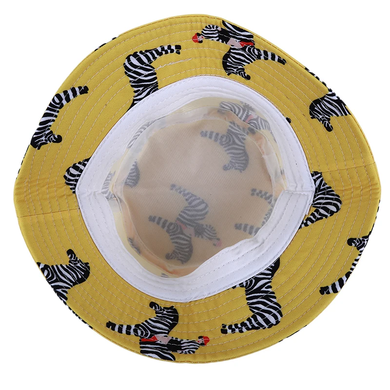 Модные Повседневные шляпы с принтом зебры/Ласточки для женщин уличная походная