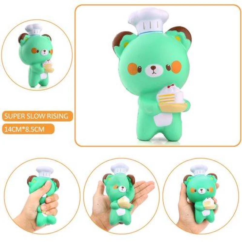 Новый Медведь 14 см каваи Джамбо панда Кондитер мягкими очарование хлеб мягкие